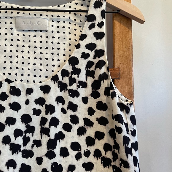 A.L.C. Scoop Neck Dot Print Tank! - Picture 2 of 10